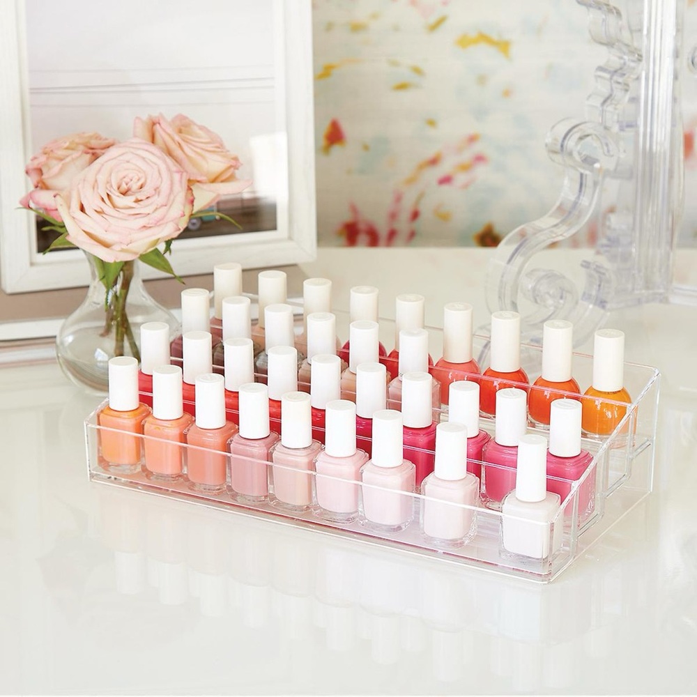 THE CONTAINER STORE Clear Acrylic Nail Polish Riser - Picture 3 of 7